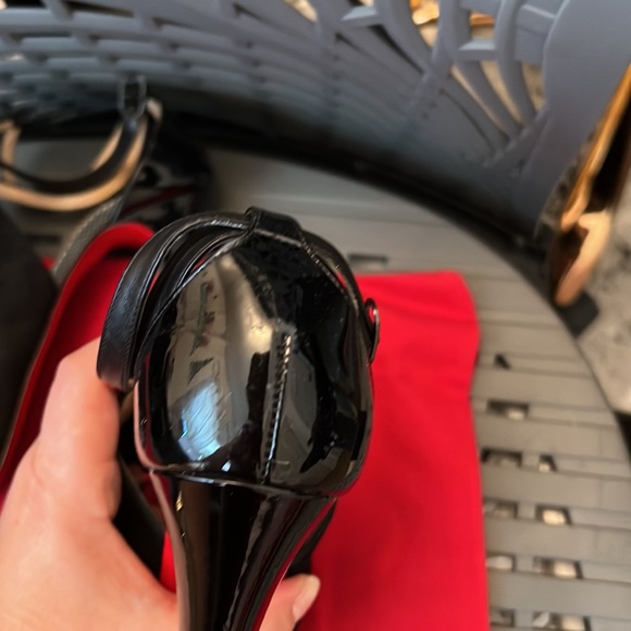 Christian Louboutin 35.5 Carlota Heel Strappy Red Sole Platform Pump - Picture 8 of 10